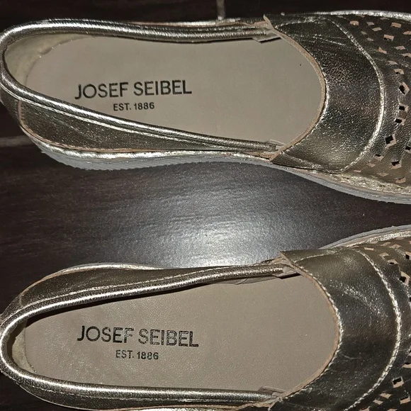 Josef Seibel Sofie 27 Platnium Slip-On Loafers Sz 40 - Picture 9 of 10